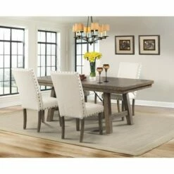Dex Upholster Side Chair Set Cream/Smokey Walnut Brown - Picket House Furnishings -Dining Chairs And Benches Official Shop unnamed file 9226