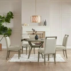Madison Park Set of 2 Steven Dining Cream
