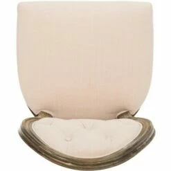 Holloway Tufted Oval Side Chair (Set of 2) - Beige/Rustic Oak - Safavieh -Dining Chairs And Benches Official Shop unnamed file 9301