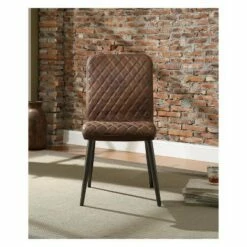 Set of 2 Millerton Side Chair Chocolate Brown/Antique Black - Acme Furniture