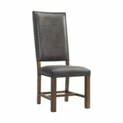 Set of 2 Hayward Tall Back Side Chair Set Walnut - Picket House Furnishings