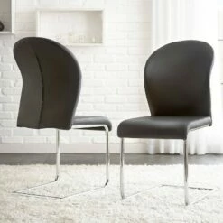 Steve Silver Co. Set of 2 Tarik Side Chairs Black - Steve Silver