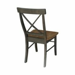 Set of 2 X Back Chairs with Wood Seat Hickory Brown - International Concepts 13 Set of 2 X Back Chairs with Wood Seat Hickory Brown - International Concepts -Dining Chairs And Benches Official Shop unnamed file 9330