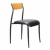 Set of 2 Kyler Metal Side Chairs Black - Linon