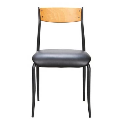 Set of 2 Kyler Metal Side Chairs Black - Linon 4 Set of 2 Kyler Metal Side Chairs Black - Linon - Image 2
