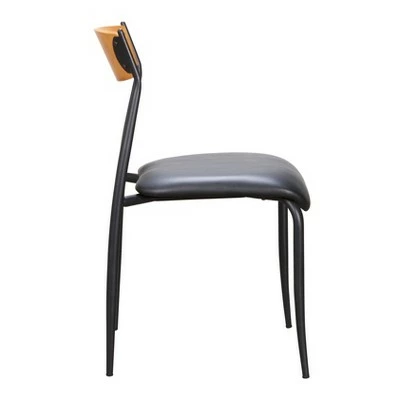 Set of 2 Kyler Metal Side Chairs Black - Linon 5 Set of 2 Kyler Metal Side Chairs Black - Linon - Image 3