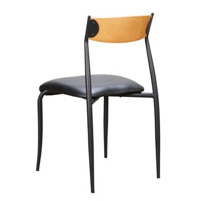 Set of 2 Kyler Metal Side Chairs Black - Linon 6 Set of 2 Kyler Metal Side Chairs Black - Linon - Image 4