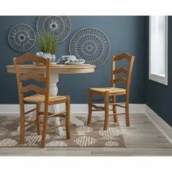 Set of 2 Filomena Side Armless Chairs - Linon Walnut -Dining Chairs And Benches Official Shop unnamed file 9379