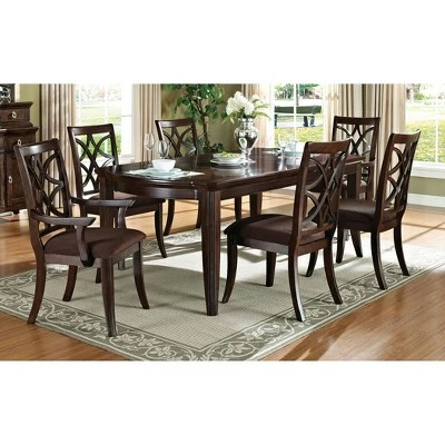 Set of 2 Keenan Arm Dining Chair Dark Walnut - Acme Furniture 4 Set of 2 Keenan Arm Dining Chair Dark Walnut - Acme Furniture - Image 2