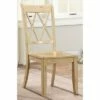 Set of 2 Pine Veneer Side Chair with Double X Cross Back Beige - Benzara -Dining Chairs And Benches Official Shop unnamed file 9503