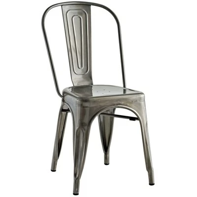 Promenade Side Chair Gunmetal - Modway 3 Promenade Side Chair Gunmetal - Modway