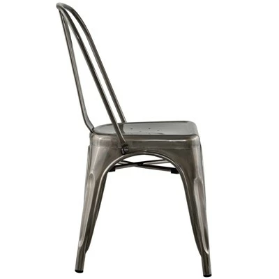 Promenade Side Chair Gunmetal - Modway 4 Promenade Side Chair Gunmetal - Modway - Image 2