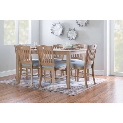 Set of 2 Tarleton Upholstered Chairs Natural - Linon 8 Set of 2 Tarleton Upholstered Chairs Natural - Linon - Image 6