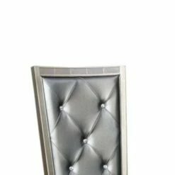 Set of 2 Sarina Contemporary Side Chairs Silver/Gray - Benzara