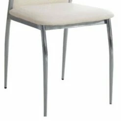 Set of 2 Contemporary Side Chairs White - Benzara 8 Set of 2 Contemporary Side Chairs White - Benzara -Dining Chairs And Benches Official Shop unnamed file 9662