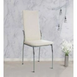 Set of 2 Contemporary Side Chairs White - Benzara 9 Set of 2 Contemporary Side Chairs White - Benzara -Dining Chairs And Benches Official Shop unnamed file 9663