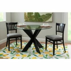 Set of 2 Maryah Upholstered Chairs Black - Linon -Dining Chairs And Benches Official Shop unnamed file 9680