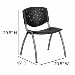 880 lb. Capacity Black Plastic Stack Chair with Titanium Gray Powder Coated Frame Black - Riverstone Furniture Collection 12 880 lb. Capacity Black Plastic Stack Chair with Titanium Gray Powder Coated Frame Black - Riverstone Furniture Collection -Dining Chairs And Benches Official Shop unnamed file 9693