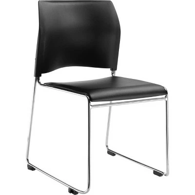 National Public Seating 2pk Cafetorium Plush Vinyl Stack Chair Black - Hampton Collection 3 National Public Seating 2pk Cafetorium Plush Vinyl Stack Chair Black - Hampton Collection