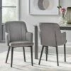 Set of 2 Welland Arm Dining Chairs Gray - Lifestorey 1 Set of 2 Welland Arm Dining Chairs Gray - Lifestorey -Dining Chairs And Benches Official Shop unnamed file 978