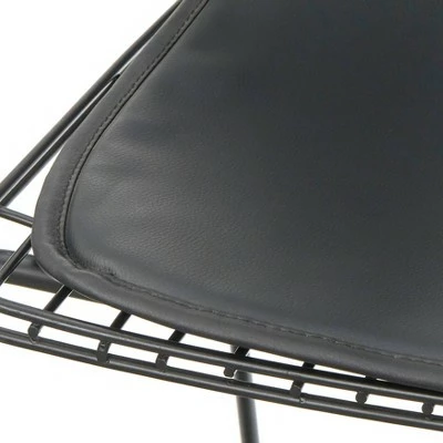 Set of 2 Picot Chairs Black - Lifestorey 2 Set of 2 Picot Chairs Black - Lifestorey - Image 2