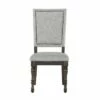 Steve Silver Co. Set of 2 Linnett Upholstered Back Chairs Gray/Brown - Steve Silver