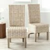 Pembrooke 19''H Rattan Side Chair (Set of 2) - Natural - Safavieh
