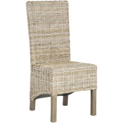Pembrooke 19''H Rattan Side Chair (Set of 2) - Natural - Safavieh 3 Pembrooke 19''H Rattan Side Chair (Set of 2) - Natural - Safavieh - Image 2