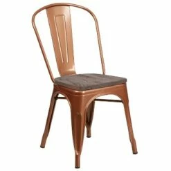 Flash Furniture Metal Stackable Chair with Wood Seat -Dining Chairs And Benches Official Shop unnamed file 9839