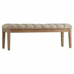 Beechhurst Button Tufted Bench Wood - Inspire Q Wood/smoke -Dining Chairs And Benches Official Shop unnamed file 9895
