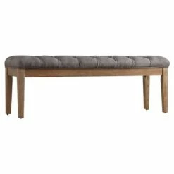 Beechhurst Button Tufted Bench Wood - Inspire Q Wood/smoke -Dining Chairs And Benches Official Shop unnamed file 9897