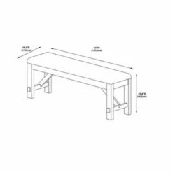 Landon Bench - Powell Company Brown -Dining Chairs And Benches Official Shop unnamed file 9910