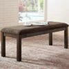 Hawthorne Padded Seat Bench Brown - HOMES: Inside + Out -Dining Chairs And Benches Official Shop unnamed file 9916