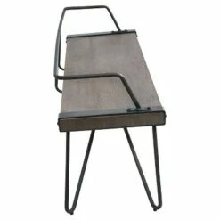 Stefani Industrial Bench - Antique Metal - LumiSource
