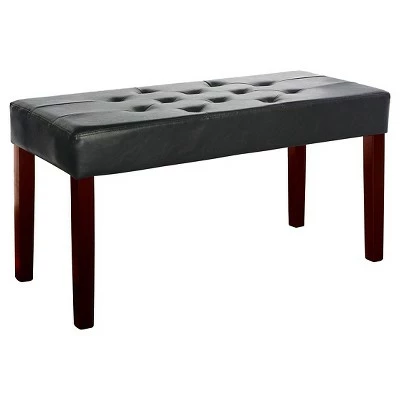 Fresno 12 Panel Bench - CorLiving Black 7 Fresno 12 Panel Bench - CorLiving Black - Image 6