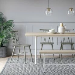 Set of 2 Becket Metal X Back Dining Chair - Project 62™ Gray