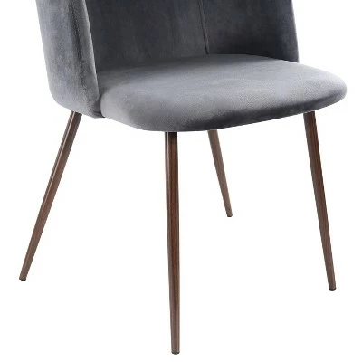Edgemod Set of 2 London Velvet Dining Chair - Poly & Bark Dark Blue 9 Edgemod Set of 2 London Velvet Dining Chair - Poly & Bark Dark Blue - Image 7