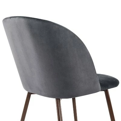 Edgemod Set of 2 London Velvet Dining Chair - Poly & Bark Dark Blue 10 Edgemod Set of 2 London Velvet Dining Chair - Poly & Bark Dark Blue - Image 8